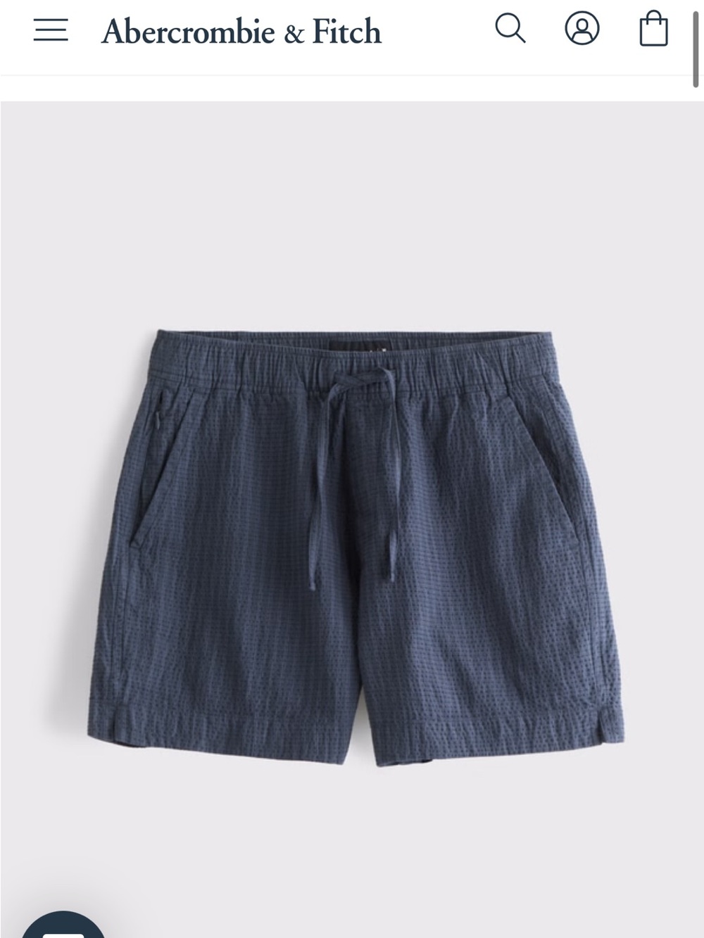 Abercrombie & Fitch Olive Drawstring Shorts